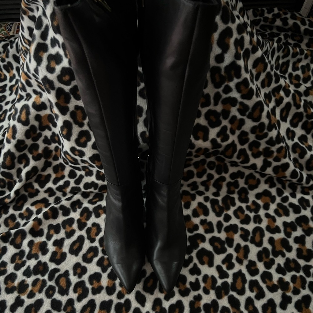 Calvin Klein Collection Black Heeled Boots
